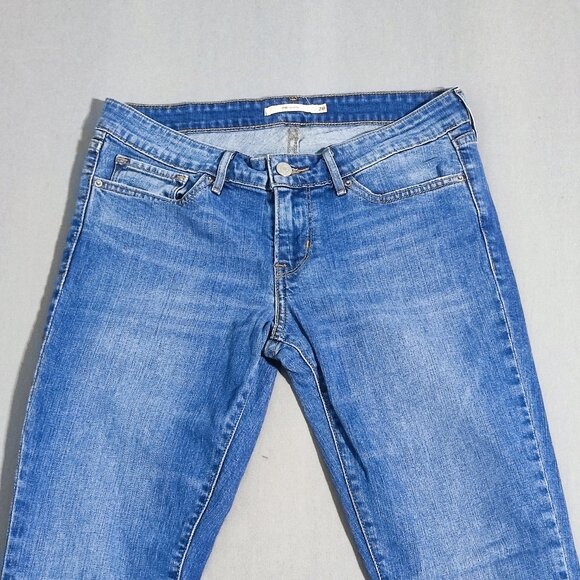 Levis 711 jeans women's W28/L32(29) medium washed denim blue skinny straight - Picture 2 of 16